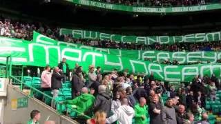 Celtic Fans  Green Brigade Display  Protest Against the Celtic board [upl. by Meehaf]