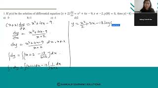 Differential Equations  Q no 1 [upl. by Norud282]