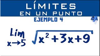 Limite de una función en un punto  Ejemplo 4 [upl. by Sou]