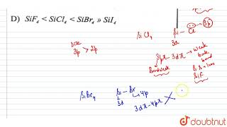 The correct order of thermal stability of silicon tetrahalides is [upl. by Cecilio616]