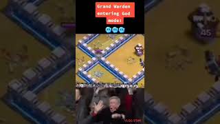 Grand Warden Entering God Mode  999 IQ  Clash Of clans [upl. by Brecher191]