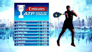 Emirates ATP Race To London Update 6 November 2017 [upl. by Lukash]