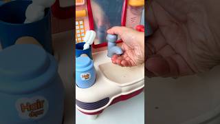 Satisfying miniature kitchen washing hands with soap washstand  ASMR Video shorts [upl. by Lugo]