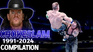 WWE The Undertaker Chokeslam Compilation 19912024 [upl. by Joerg]