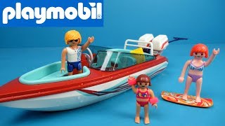 Playmobil Family Fun Motorboot met onderwatermotor  9428 [upl. by Marinelli170]