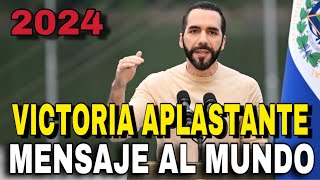 EL SALVADOR  Nayib Bukele Gana Las ELECCIONES Y SU MENSAJE AL MUNDO ENTERO [upl. by Anilehs]