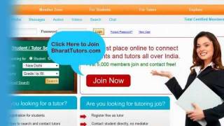 BharatTutorscom connecting students and tutors in India [upl. by Leonteen]