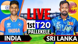 India vs Sri Lanka 1st T20  Live Cricket Match Today  IND vs SL Live Match Today  2nd Innings [upl. by Meggs]