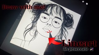 Lineart in Procreate  Draw with Me [upl. by Stone]