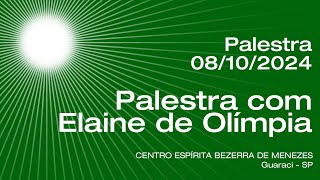 Palestra com Elaine Rebellato  08102024 [upl. by Ecnahs]