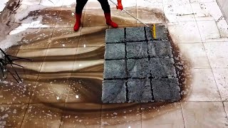 The dirtiest carpet Flooded cleaning satisfying ASMR ll [upl. by Ahsinotna92]