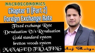 Foreign Exchange Rate Part 2 macroeconomics in hindi Fixed Exchange rate managed floating [upl. by Donny]