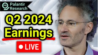 LIVE Q22024 Palantir Earnings Are Out Now  PLTR Stock [upl. by Leirum]