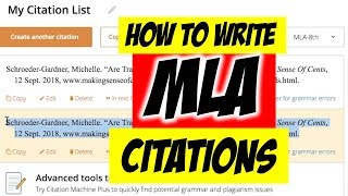 How to Cite a Website MLA [upl. by Emilia]