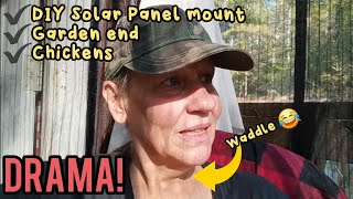 DIY Solar Panel Mount and DRAMA [upl. by Acirema74]