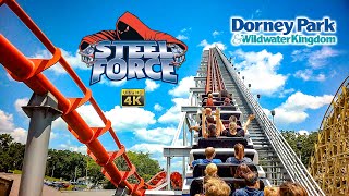 2023 Steel Force Roller Coaster On Ride 4K POV Dorney Park amp Wildwater Kingdom [upl. by Carleen]