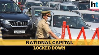 Coronavirus Delhi lockdown begins massive traffic jam at DelhiNoida border [upl. by Sanjay]