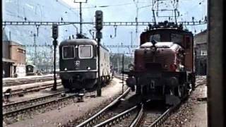 SBB Krokodil Ce68 in Erstfeld 1989 [upl. by Akemihs574]