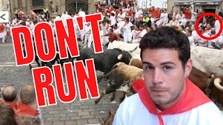 Running of the Bulls Locals gave me THIS advice [upl. by Alimat634]