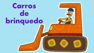 A escavadeira Carros de brinqudo Desenhos animados para crianças [upl. by Ennaeed]