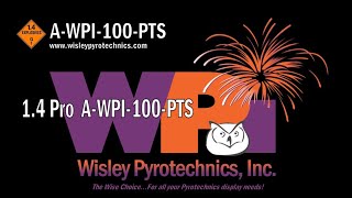 Wisley Pyrotechnics Inc AWPI100PTS Articles of Pyrotechnic 14 Pro Fan Cake [upl. by Fellner]