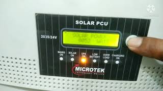 Microtek solar PCU 2035 24V [upl. by Mosnar939]