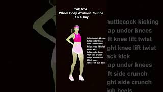 Revitalize Your Whole Body with this 5Round Daily Tabata Workout Routine 💪🏋️‍♀️ shorts viral [upl. by Gilbertine747]