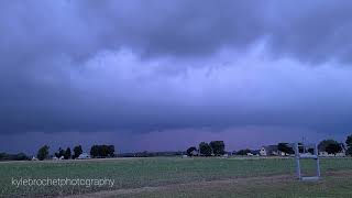 Shelf Cloud BridgevilleDelaware 8pm 06122023 [upl. by Alleunamme]