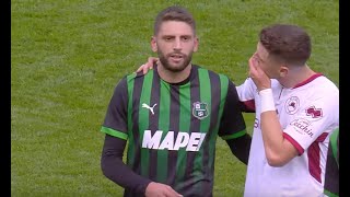 Domenico Berardi is back on the pitch and assisting goals just 7 months after his Achilles rupture [upl. by Eenattirb128]