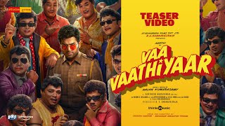 Vaa Vaathiyaar Teaser  Karthi Krithi Shetty  Santhosh Narayanan  Nalan Kumarasamy  Studio Green [upl. by Ailegnave]