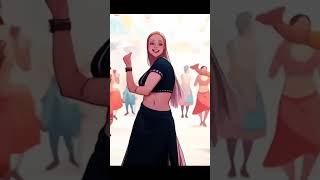 Anime style Hindi Dance song dance dancevideo trending haryanvi rajasthani punjabi [upl. by Atilek866]