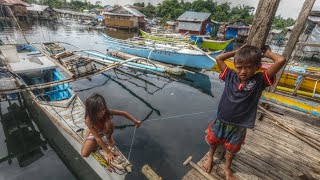 Visiting stunning water village in the province in the Philippines [upl. by Hussey345]