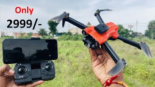 brushless motor drone  4k dual camera brushless motor drone India  Drone unboxing and teasing [upl. by Einittirb877]