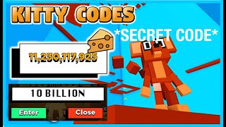 ALL NEW KITTY CODES 10 BILLION CHEESE SECRET CODE [upl. by Hulbig]