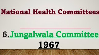 Jungalwala CommitteeCommunity Health NursingNational Health Committees [upl. by Ahpla71]