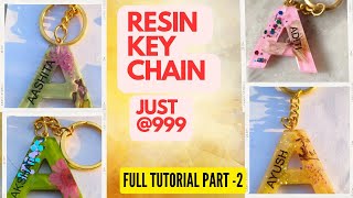 RESIN KIT  KEY CHAIN TUTORIAL DIY KITS resintutorial resinart resincrafts [upl. by Yesnel65]