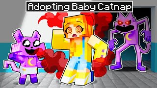 Adopting BABY CATNAP in MINECRAFT [upl. by Islaen]