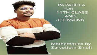 PARABOLA CLASS 11 JEE MAINS ADVANCED LECTURE 8 SHIFTING PARABOLACONIC SECTION [upl. by Akirdnwahs]