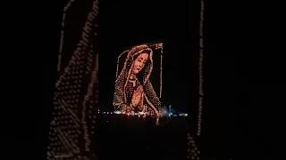 Mother Marys face beautifully arranged with lanterns avemaria mothermary viralvideo [upl. by Benildas]