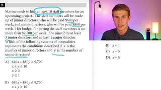 SAT Practice Test 7 Math No Calculator Walkthrough SAT Math No Calculator Practice 800 Math Scorer [upl. by Chilson]