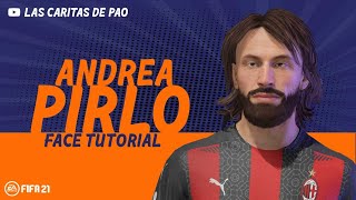 FIFA 21  How to Create face Andrea Pirlo  pro clubs  clubes pro [upl. by Doughman]