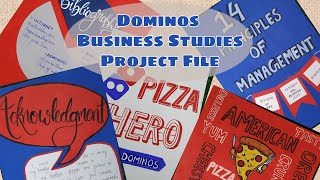 Business studies project on principles of management for class 12th Dominos [upl. by Dart]