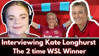 Interviewing Kate Longhurst  The 2 time WSL Winner [upl. by Milburn]