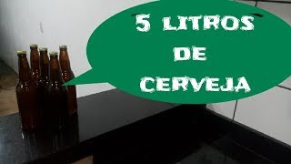 Como Fazer 5 Litros de Cerveja Sem Equipamentos [upl. by Enidualc]