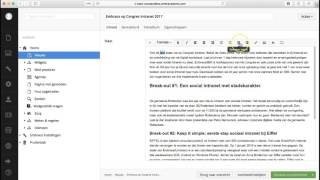 Umbraco tutorial 2 werken met de tekst editor [upl. by Lluj]