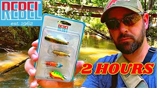 2 HOURS of Creek Fishing with Rebel Critters [upl. by Chane]