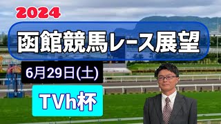 【TVh杯】2024函館競馬レース展望🏇～6月29日土「TVh杯」【JRA北海道シリーズ】 [upl. by Daffi763]