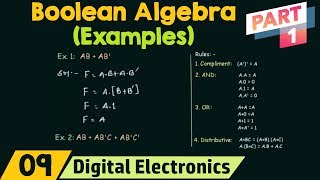 Boolean Algebra Examples Part 1 [upl. by Skyla]