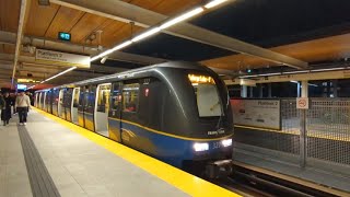 Translink BCRTC Bombardier mark 25 on the millennium line Lougheed Town Center  Burquitlam station [upl. by Nichole]