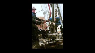 Tripping Drill Pipe rig pipedrilling oil tripping [upl. by Durstin]